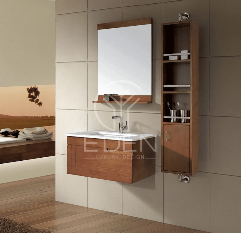 Mẫu tủ nhà tắm đẹp với thiết kế nhỏ gọn phù hợp với các không gian diện tích nhỏ