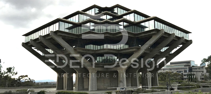 Thư viện Geisel Đại học California thuộc San Diego, Hoa Kỳ là một trong những tòa nhà ấn tượng nhất thế giới