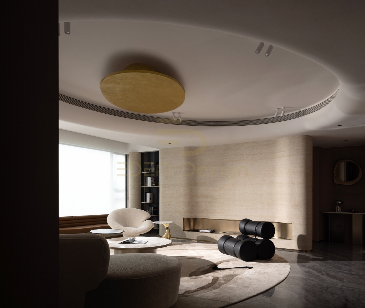 Lựa chọn những nội thất có thiết kế độc đáo giúp tổng thể phòng khách trở nên ấn tượng hơn