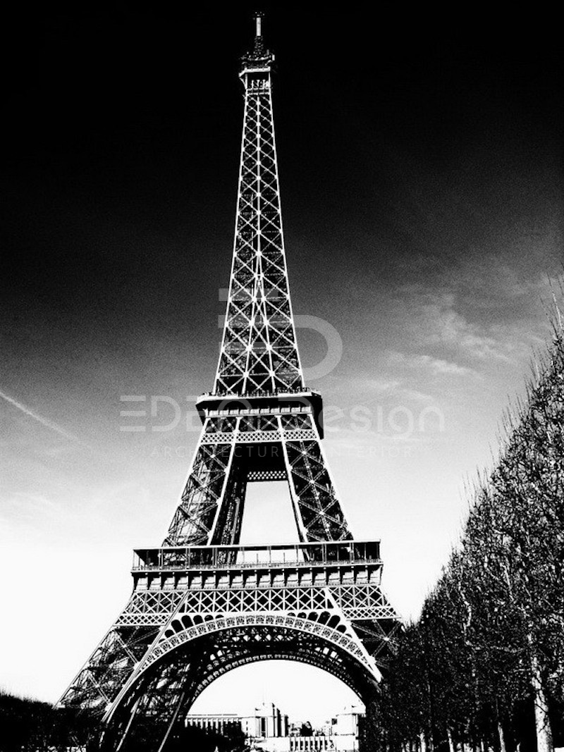 Tòa tháp Eiffel là công trình biểu tượng ở phép theo đuổi phong cách Art Nouveau