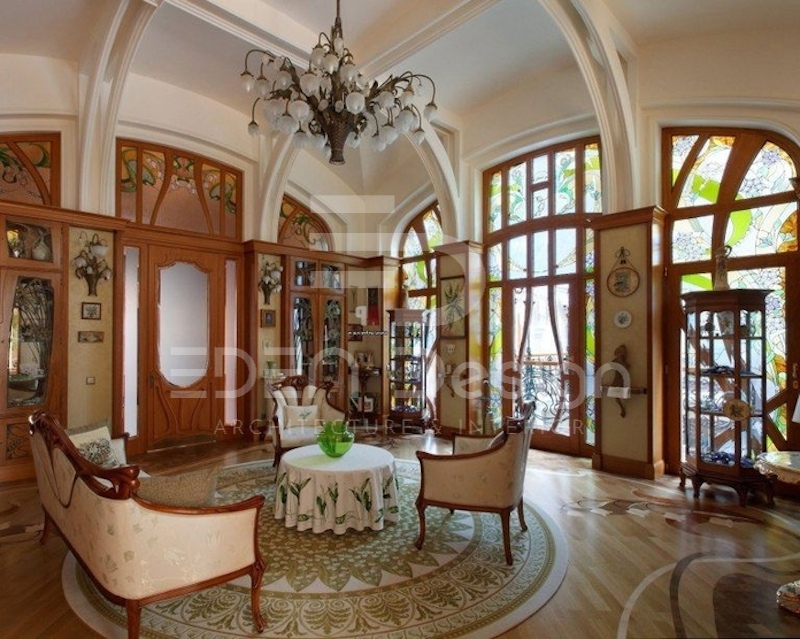 Art Nouveau thể hiện sự sáng tạo và phá cách trong trang trí nội thất