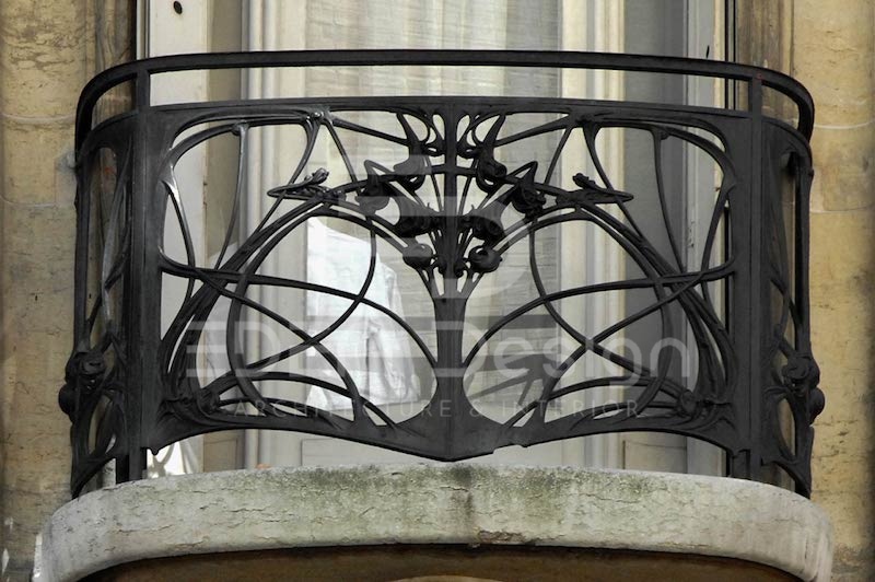 Kiến trúc Art Nouveau tạo cảm giác chuyển động mới lại nhờ sử dụng chất liệu ánh kim