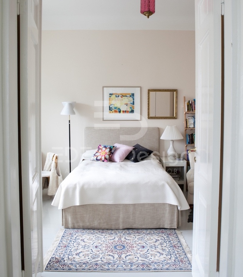 Phòng ngủ theo phong cách Art Nouveau sử dụng những gam màu nhẹ nhàng thanh lịch