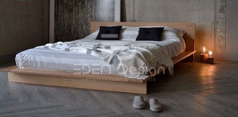 Mẫu giường bệt hiện đại và tối giản giúp căn phòng trở nên sạch sẽ, gọn gàng