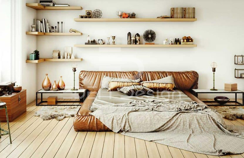 40+ mẫu thiết kế phòng ngủ giường bệt sáng tạo, tiện nghi