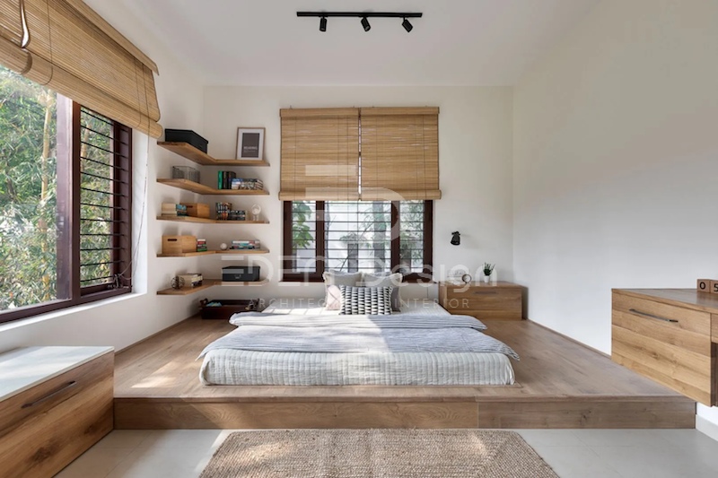 Mẫu phòng ngủ không gian mở theo phong cách Nhật Bản