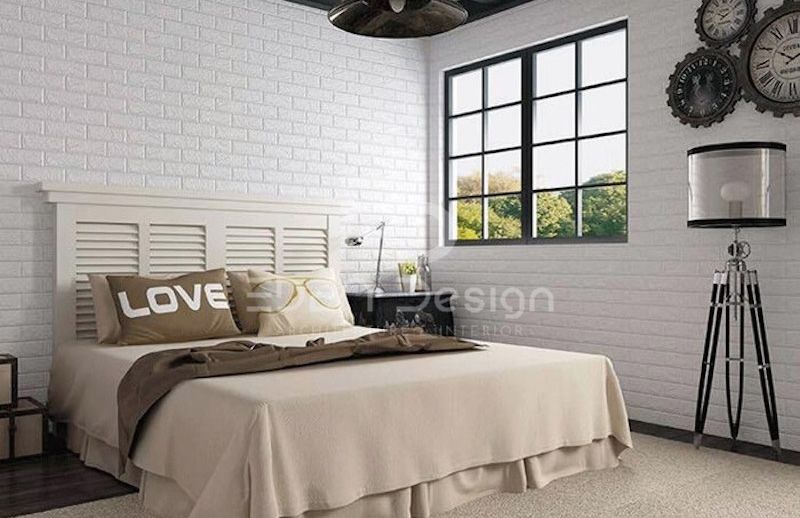 Các thiết kế xốp dán tường phòng ngủ đẹp và ấn tượng