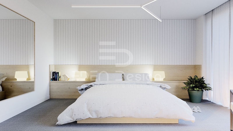 Thiết kế phòng ngủ 18m2 đơn giản tiết kiệm với phong cách Minimalism