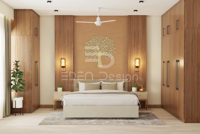 Chất liệu gỗ sồi nâng tầm đẳng cấp cho đồ nội thất phòng ngủ 35m2