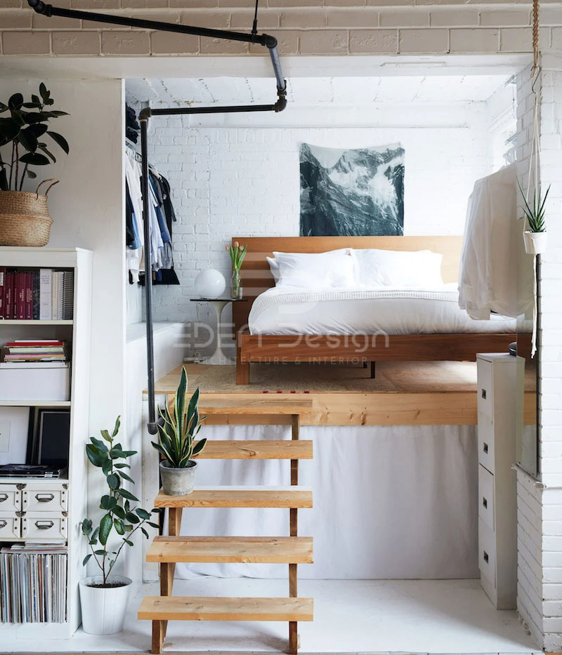 Phòng ngủ nhỏ phong cách tối giản thường gặp trong những căn hộ mini