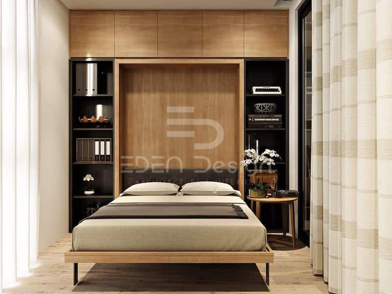 Thiết kế nội thất phòng ngủ 70m2 với đường nét đơn giản
