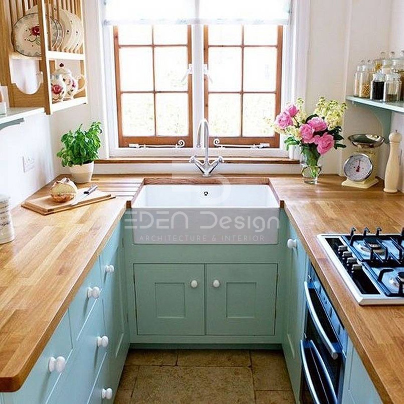 Ý tưởng trang trí căn bếp nhỏ gọn gàng, thoáng đãng theo phong cách Vintage