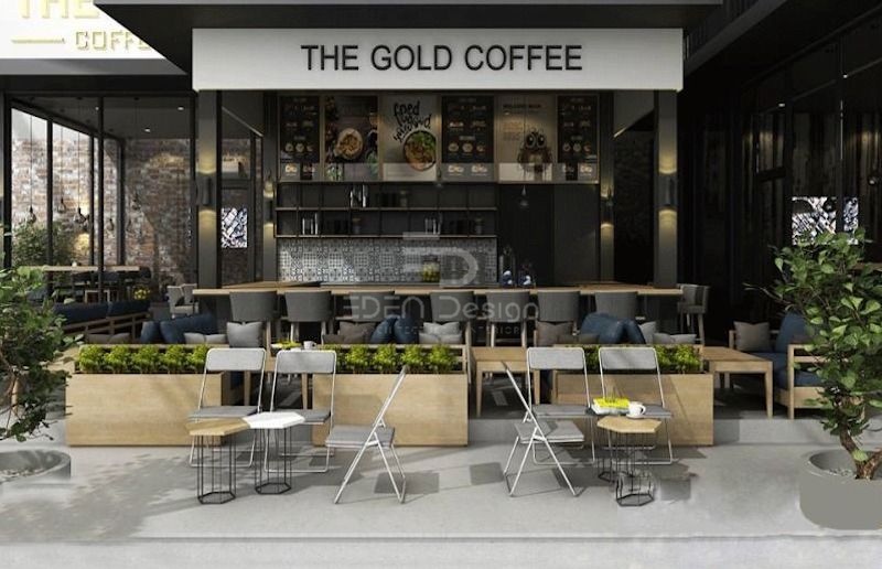 Mẫu quán cafe theo phong cách văn phòng không gian mở giúp mọi người kết nối