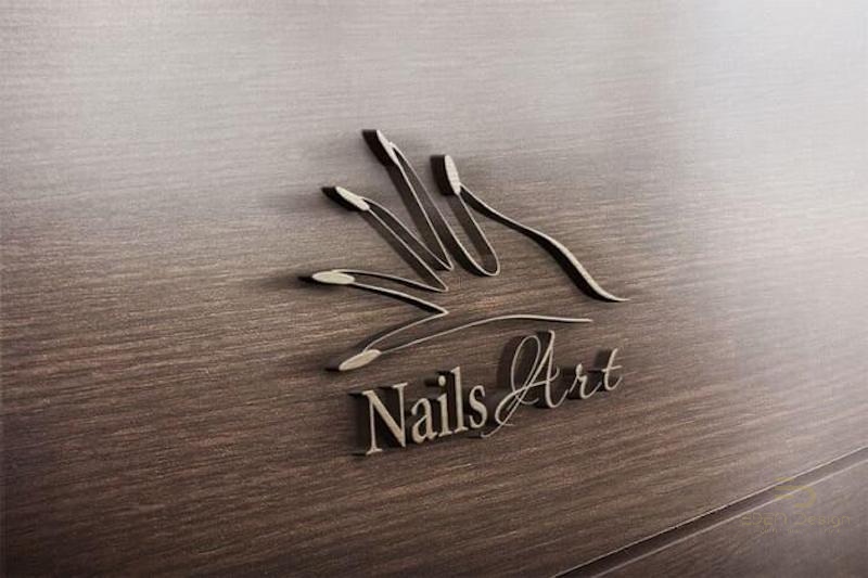 Hình ảnh Logo bàn tay đơn gia rn nhưng hiện đại dành cho tiệm Nail
