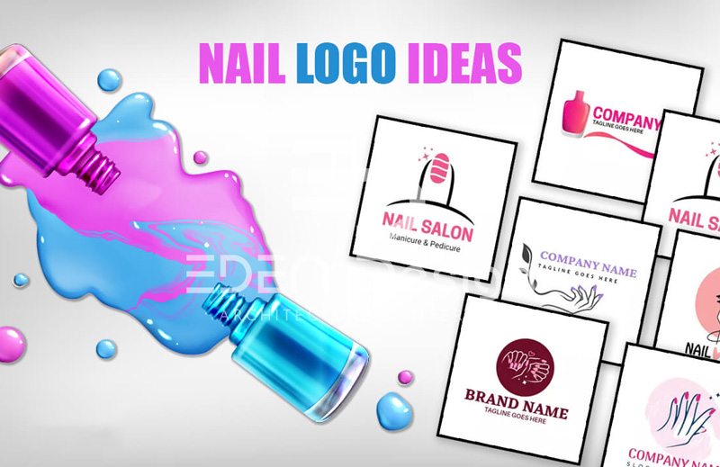 30+ mẫu thiết kế logo tiệm Nail sáng tạo không nên bỏ qua