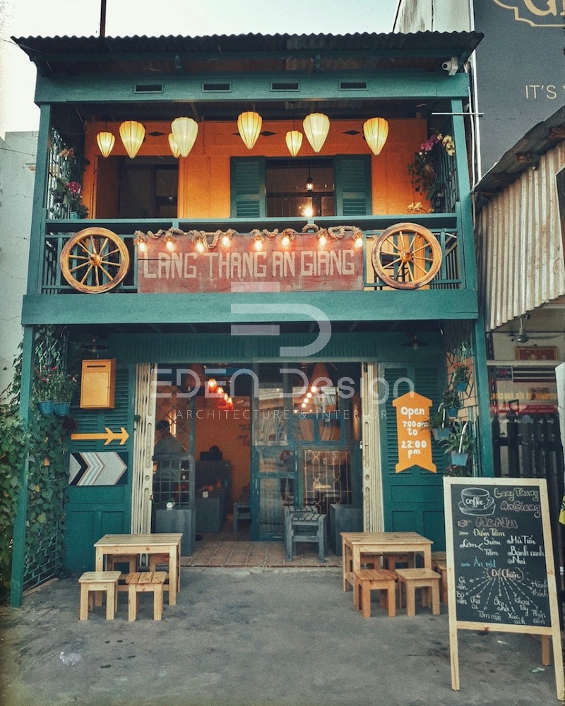 Nội thất của quán cafe vintage không quá phức tạp mà chú ý các yếu tố trang trí và màu sắc để tạo cảm giác thư giãn