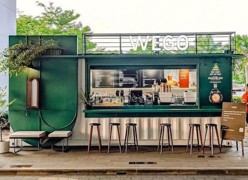 Quán Cafe Container dạng take away có mặt trên nhiều đường phố