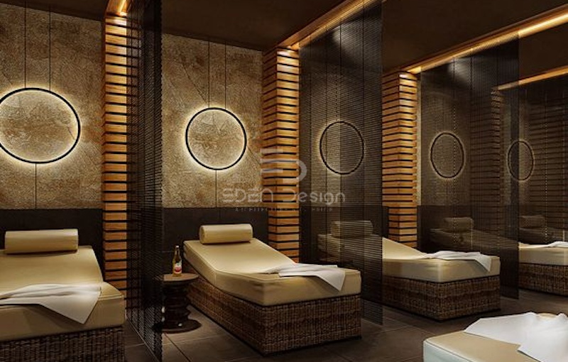 Không gian spa tách biệt, tạo sự riêng tư và thoải mái cho khách hàng