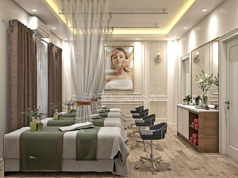 Thiết kế Spa gội đầu dưỡng sinh Hàn Quốc phù hợp với diện tích nhỏ