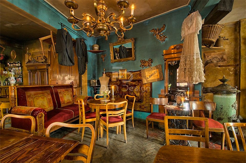 Mẫu quán cafe được lấy ý tưởng và thi công thiết kế theo phong cách Bohemian