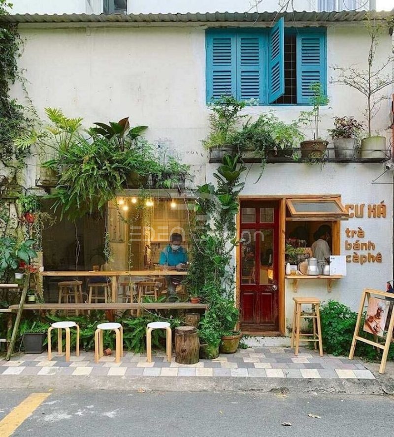 Cafe vỉa hè với ý tưởng thiết kế hiện đại đầy nhẹ nhàng