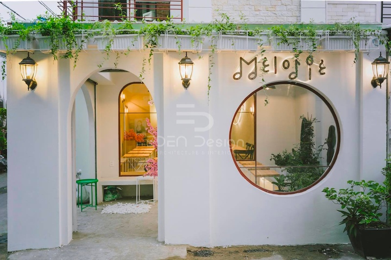Thiết kế cổng tiệm cafe phong cách modern chưa bao giờ hết hot