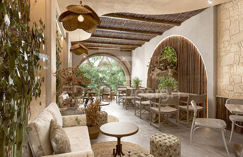 20+ thiết kế quán cafe phong cách Địa Trung Hải đẹp mê ly