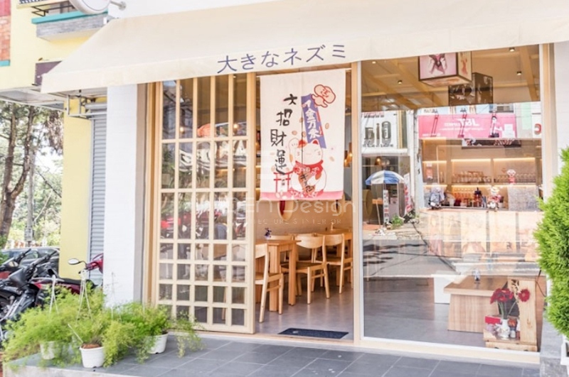 Phong cách Japan trong thiết kế tiệm cafe quy mô nhỏ