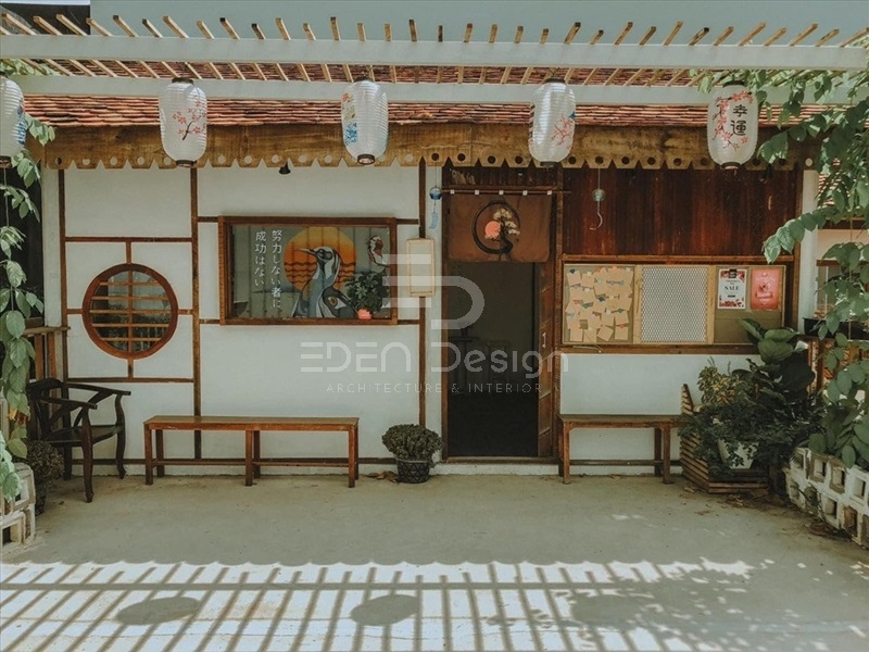 Thiết kế quán trà và cafe phong cách Nhật tận dụng ánh sáng thiên nhiên