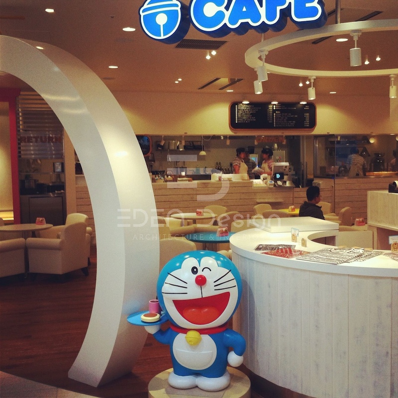 Quán cafe trang trí bằng Doremon dành cho fan hâm mộ anime Nhật Bản