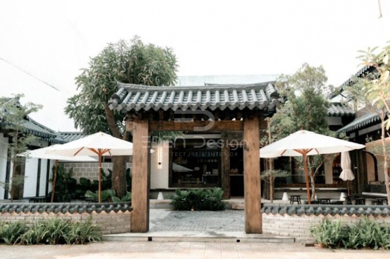 Mẫu thiết kế quán cafe theo phong cách Hàn Quốc cổ điển
