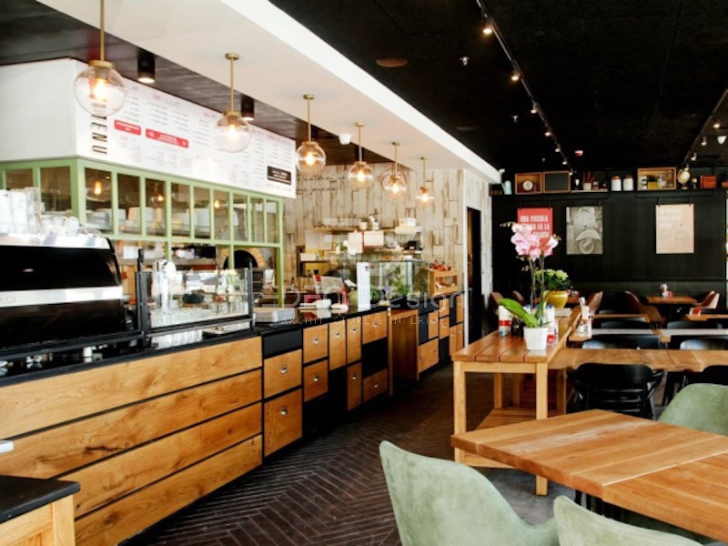 Mẫu quầy bar cafe độc lập thuận lợi cho cả khách mua về và khách dùng tại quán