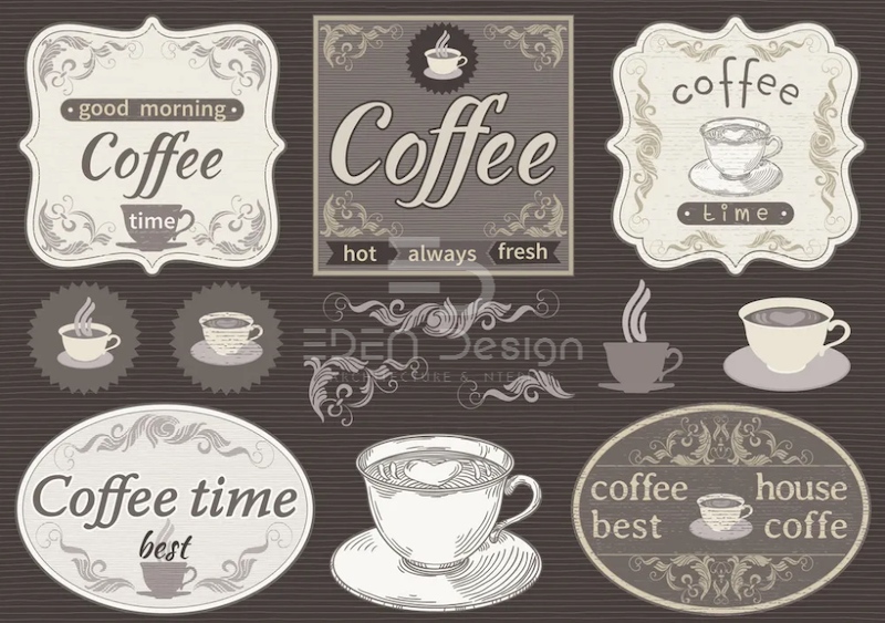 Ứng dụng nét đẹp đặc trưng của phong cách Pháp vào thiết kế logo cafe đẹp