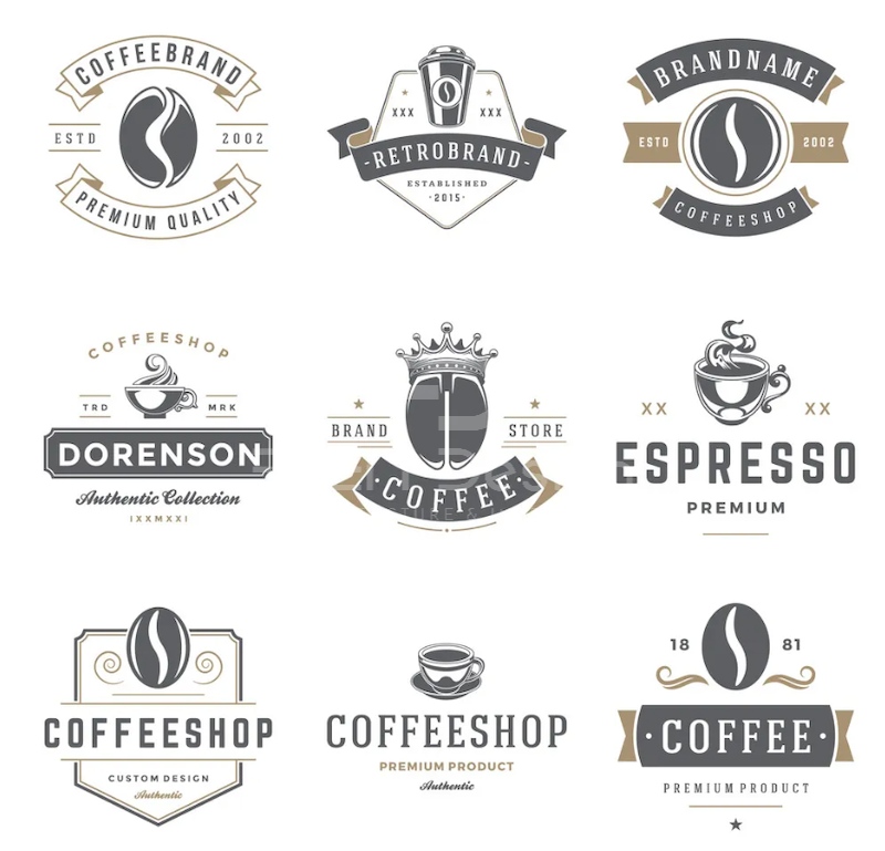 Thiết kế logo quán cafe thanh lịch và sang trọng