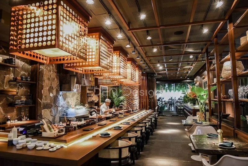 Thiết kế nhà hàng kết hợp kiến trúc Hàn Quốc và phong cách Á Đông