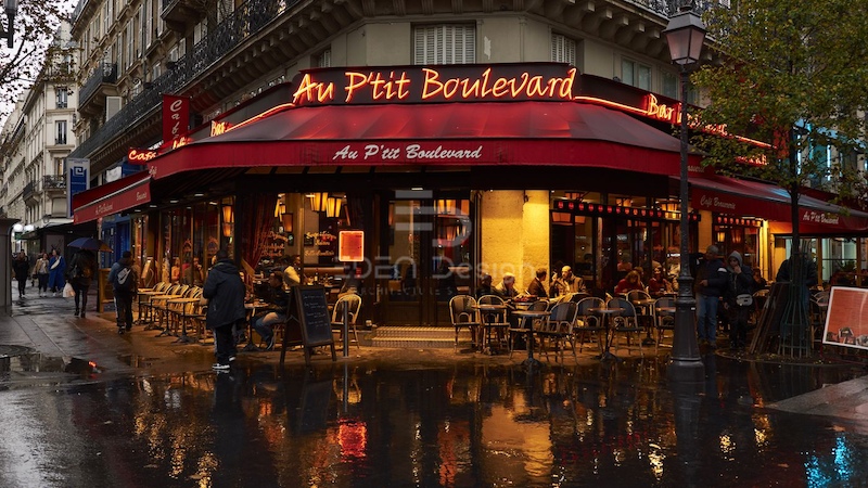 Các quán cafe thiết kế kiểu Pháp thường kết hợp với kinh doanh bánh ngọt thu hút nhiều khách hàng ghé đến