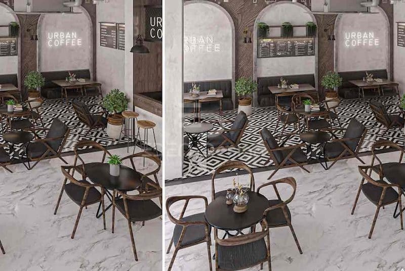 Quán cafe phong cách Urban mặt tiền 6m chú trọng sự giản dị, thân thuộc
