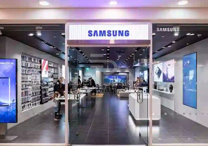 Thiết kế cửa hàng điện thoại Samsung tối ưu diện tích 30m2