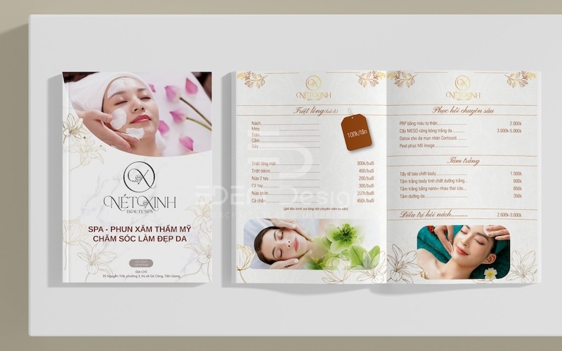 Thoải mái sáng tạo khi giới thiệu dịch vụ spa dạng photobook