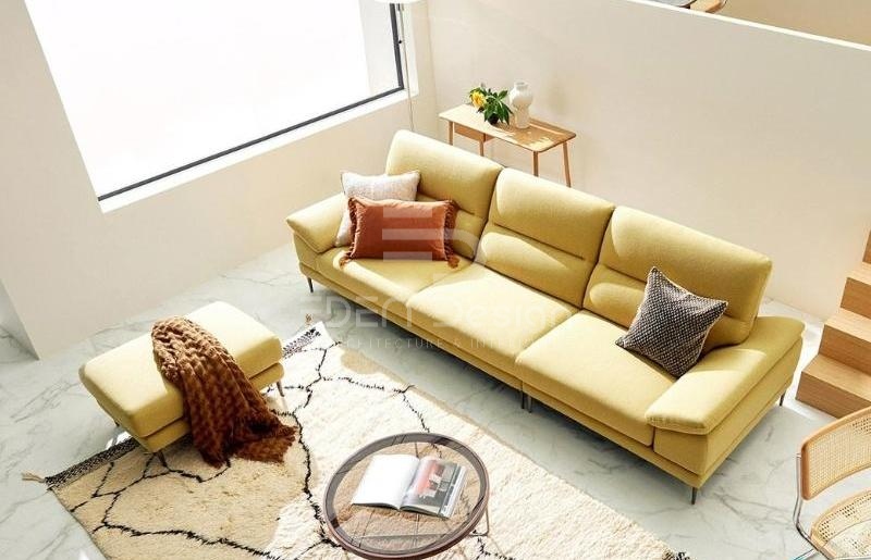 Sofa màu vàng là bí quyết thu hút tài lộc và may mắn cho không gian sống