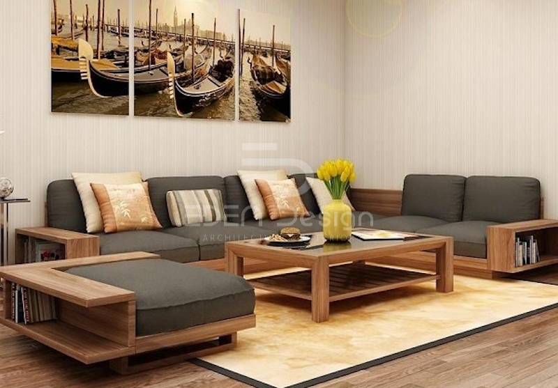 Hãy chú ý đến màu sắc khi quyết định bố trí đệm ngồi trong khu vực sofa phòng khách