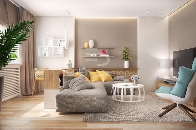 Trang trí sofa phòng khách không thể thiếu bàn tròn