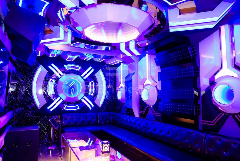 Mẫu thiết kế phòng karaoke bar mini tối ưu hóa không gian, tạo cảm giác thoải mái, phù hợp cho các buổi tụ họp giải trí