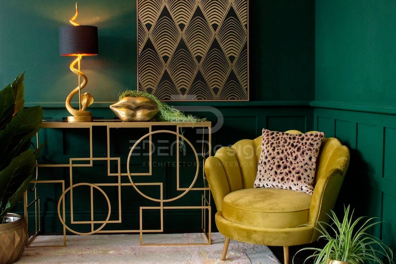 Thiết kế khu vực chờ ấn tượng theo phong cách Art Deco.