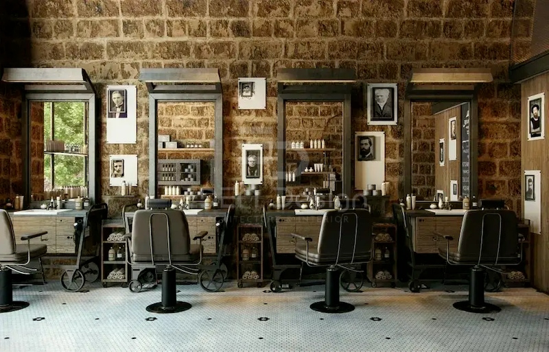 Phong cách Retro đầy hoài cổ sẽ là lựa chọn lý tưởng cho salon tóc của bạn.