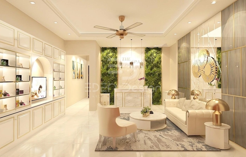 Không gian phòng khám da liễu đẳng cấp và quý phái.