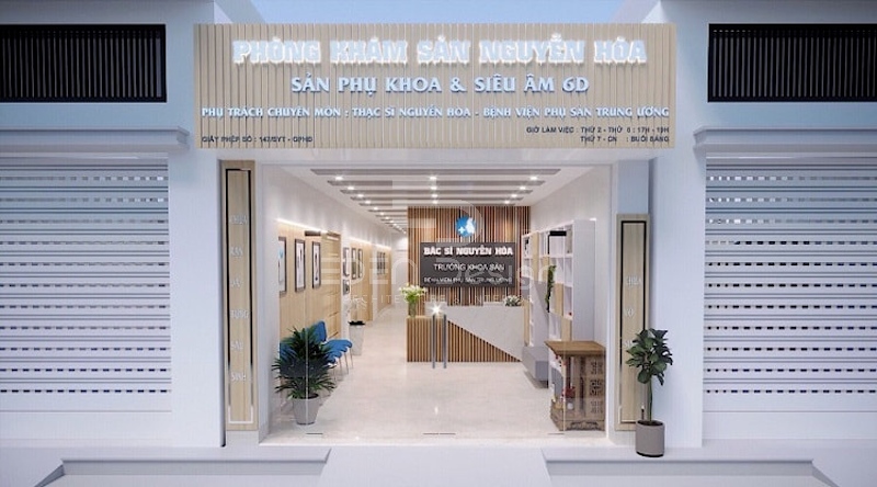 Mặt tiền ấn tượng sẽ giúp tăng độ nhận diện cho phòng khám của bạn