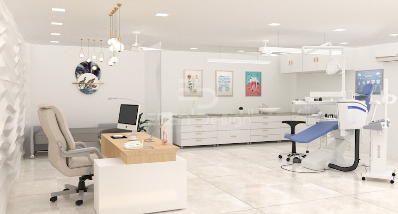 Phòng khám của bác sĩ được bố trí gọn gàng, ngăn nắp, đảm bảo quy trình khám chữa bệnh hiệu quả