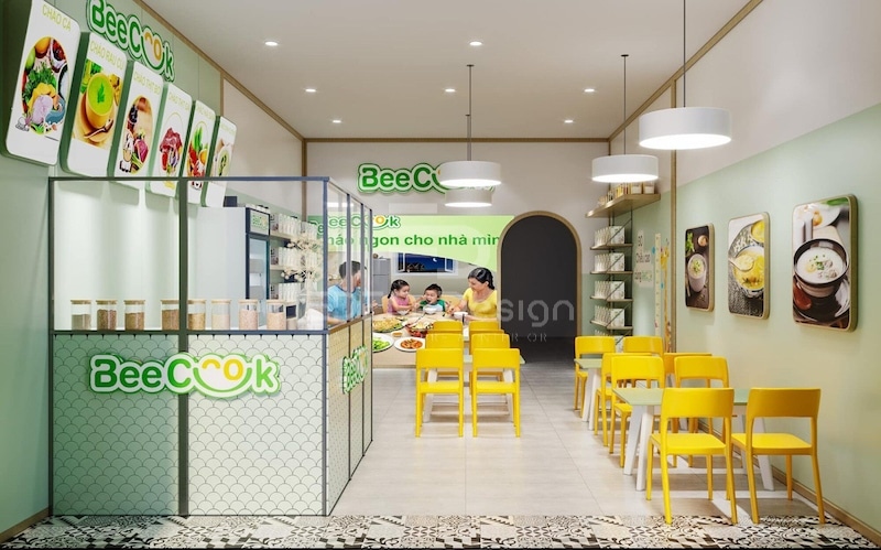 Thiết kế quán cháo dinh dưỡng cần đầu tư chi phí ban đầu cao nhưng giúp bạn thành công lâu dài