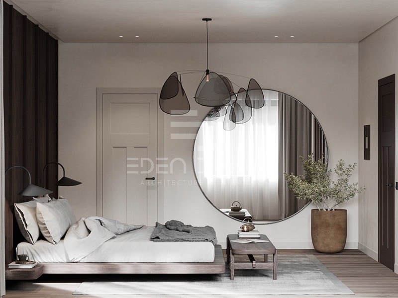 Nếu đặt gương đối diện giường ngủ sẽ khiến bạn cảm giác lo lắng, bất an khi ngủ